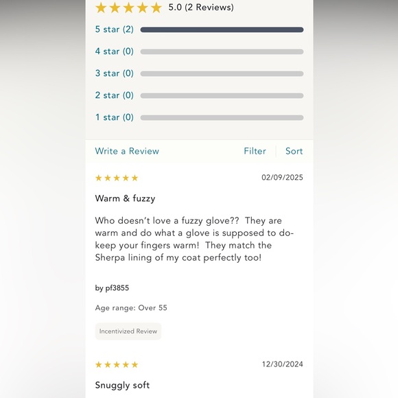 Anthropologie Cream Fuzzy Mittens - Picture 10 of 12